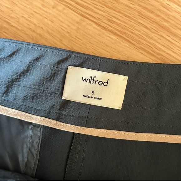 Wilfred Aritzia Dark Gray Blue Allant Pants Women’s 6 - Picture 2 of 9